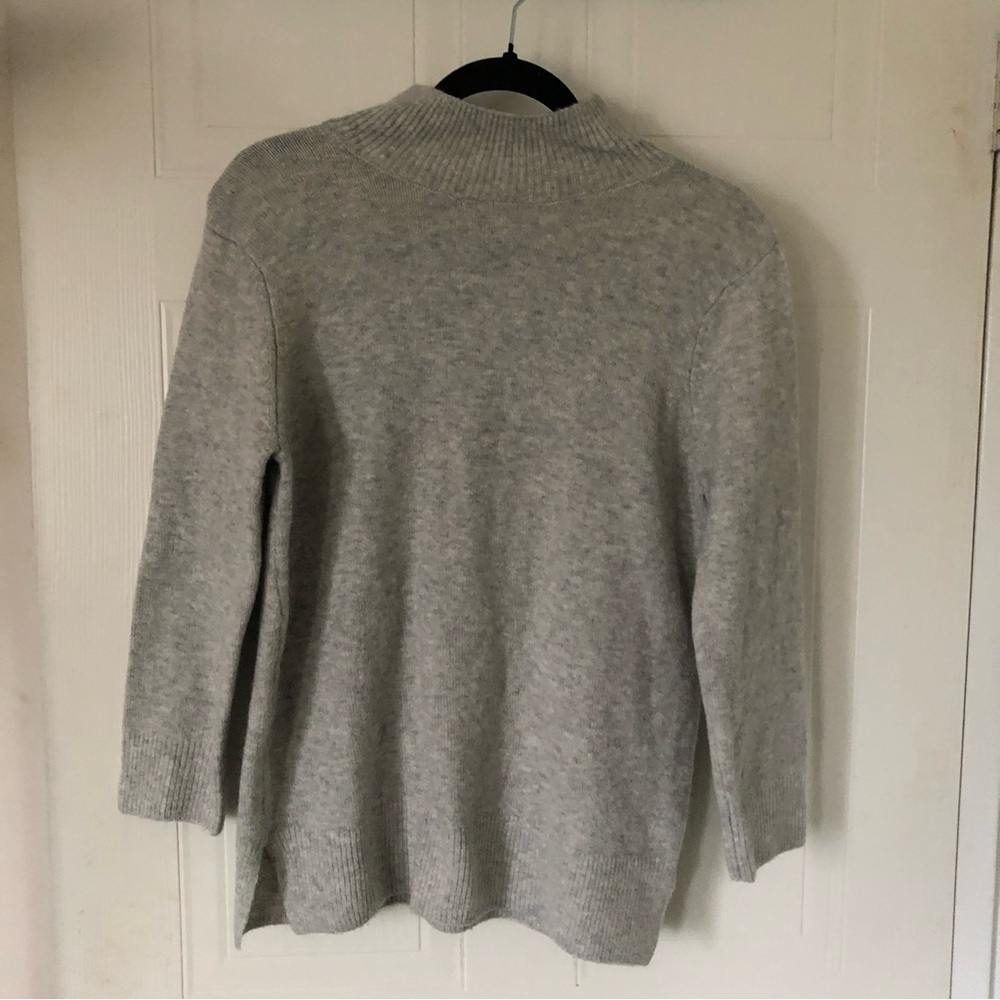 MAX STUDIO Wool Grey Turtleneck Sweater